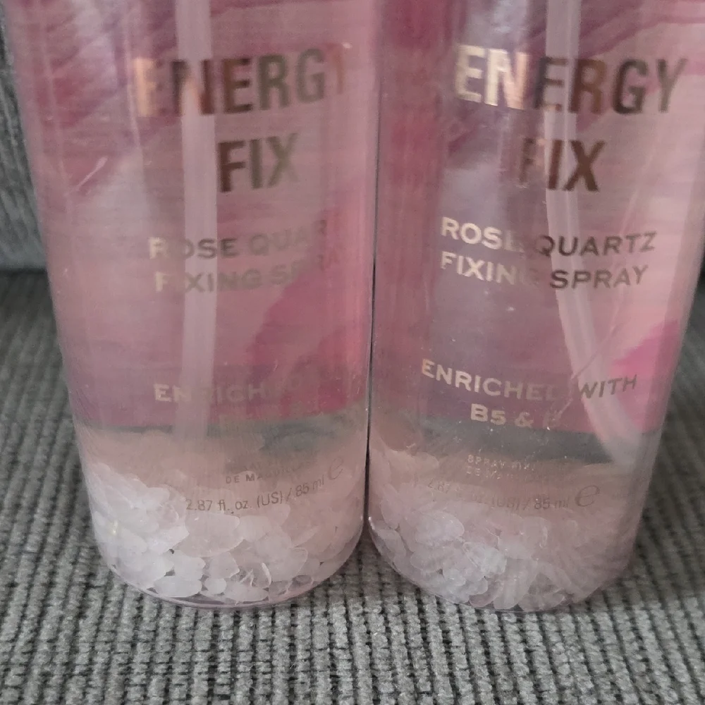 Revolution Energy Fix Rose Quartz Fixing Spray Enriched With B5 & B3, 2 Bottles.